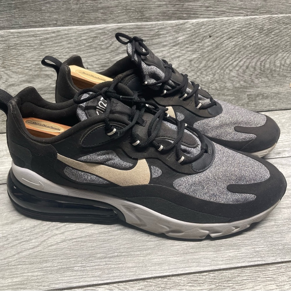Nike Air Max 270 React Op-Art 2019 Mens a04971-001 Black Size 11.5